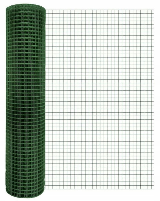 Plotová Chovatelská Síť 1 m x 25 m Potažená Zelená