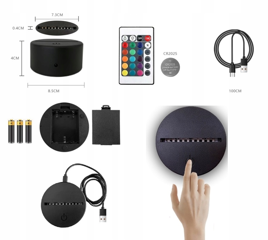 Lampka Pamiątka Pierwszej Komunia 16k. LED PLEXIDO Głębokość produktu 1 cm