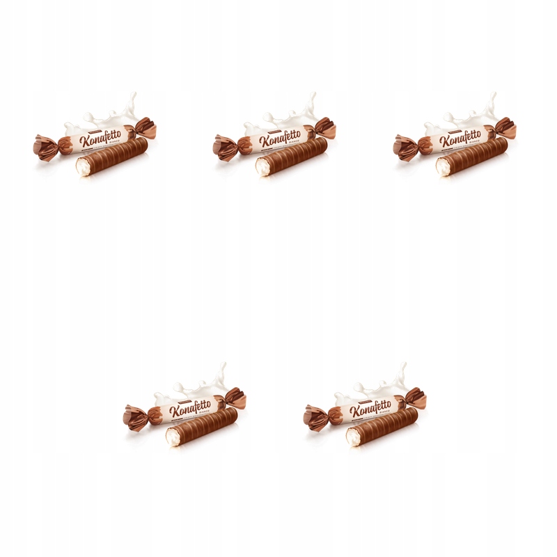 Konafetto Bianco rurki 1 kg X5