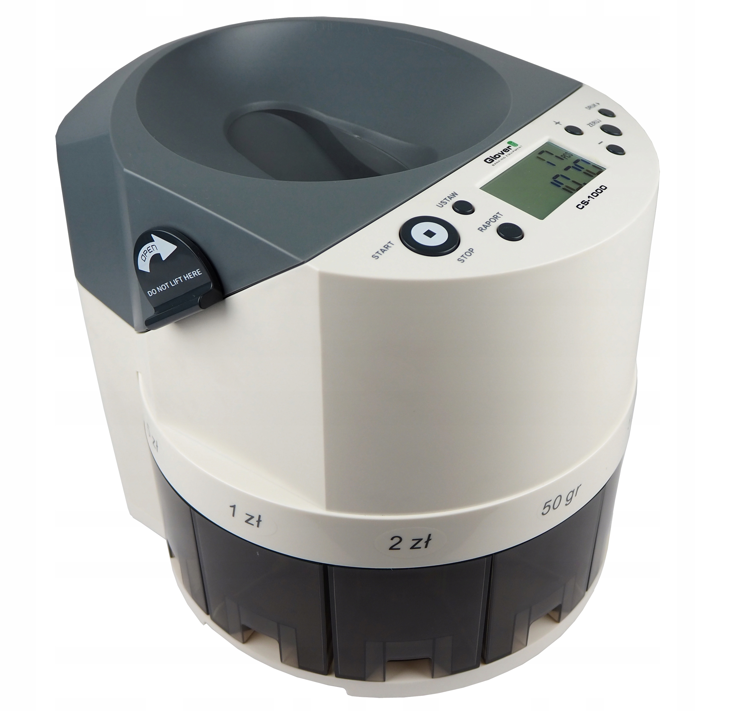 SORTER DO BILONU LICZARKA MONET GLOVER CS-1000 PL + WOREK NA BILON Marka Glover