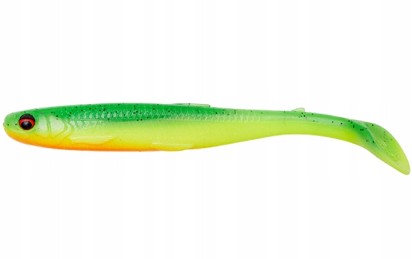 Savage Gear Slender Scoop Shad 13cm GREEN YELLOW