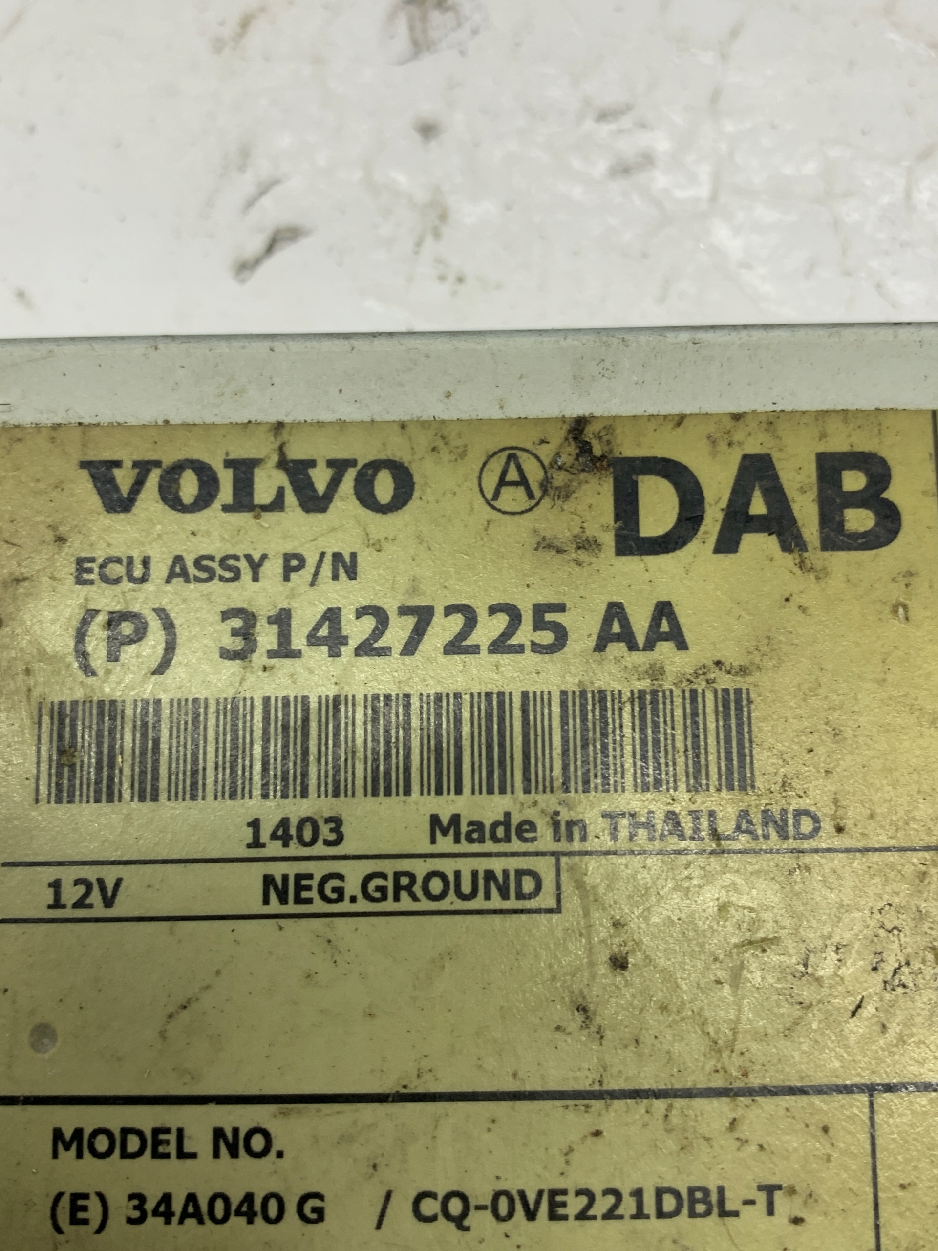 modul Bedienteil AUDIO 31427225AA VOLVO