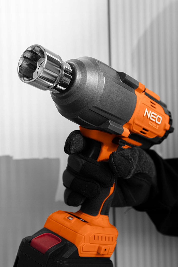 Klucz udarowy bezszczotkowy 1/2" 1100Nm akumulatorowy Energy+ 18V NEO Rozmiar trzpienia 1/2''