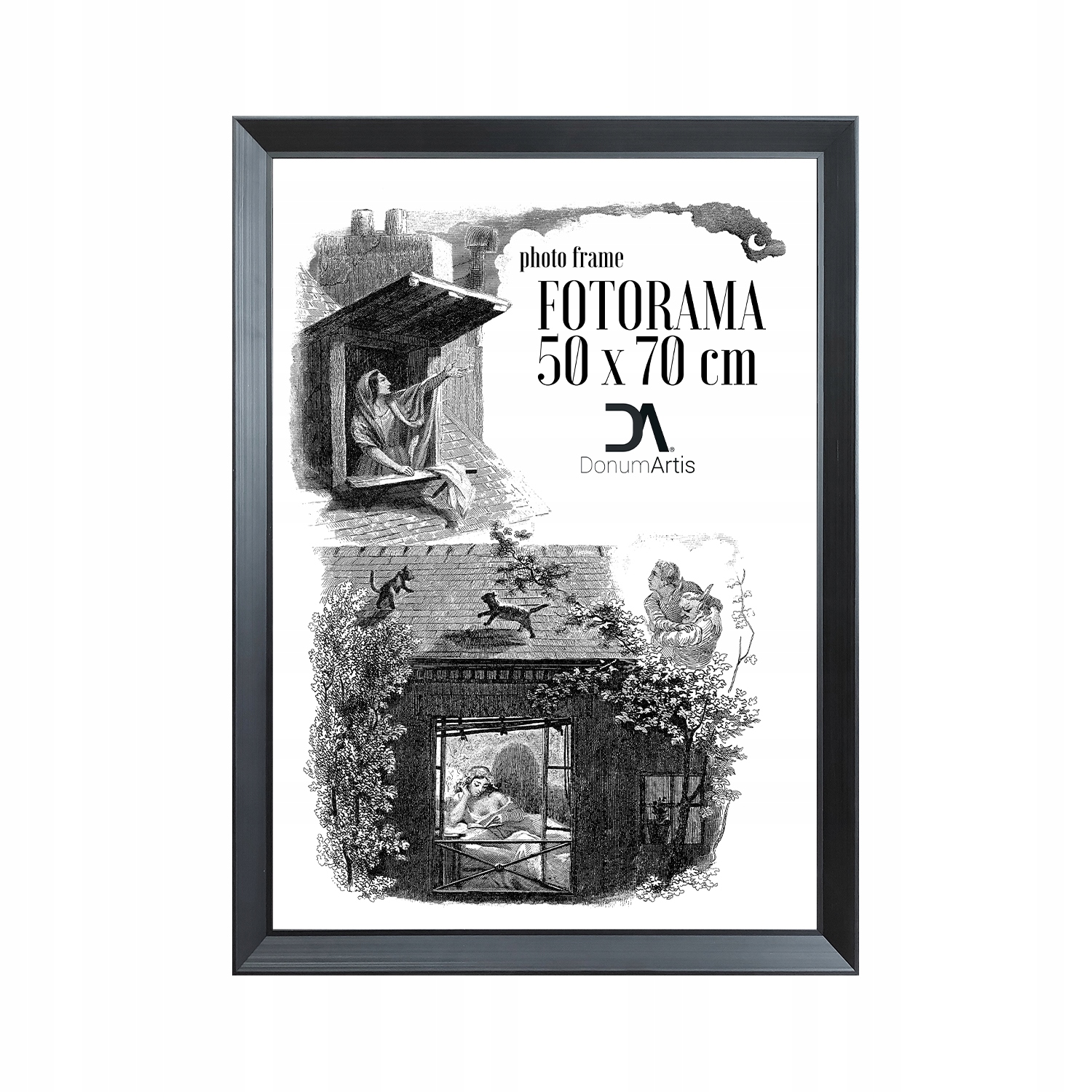 Fotorám Helsinki 50x70 rám černý matný