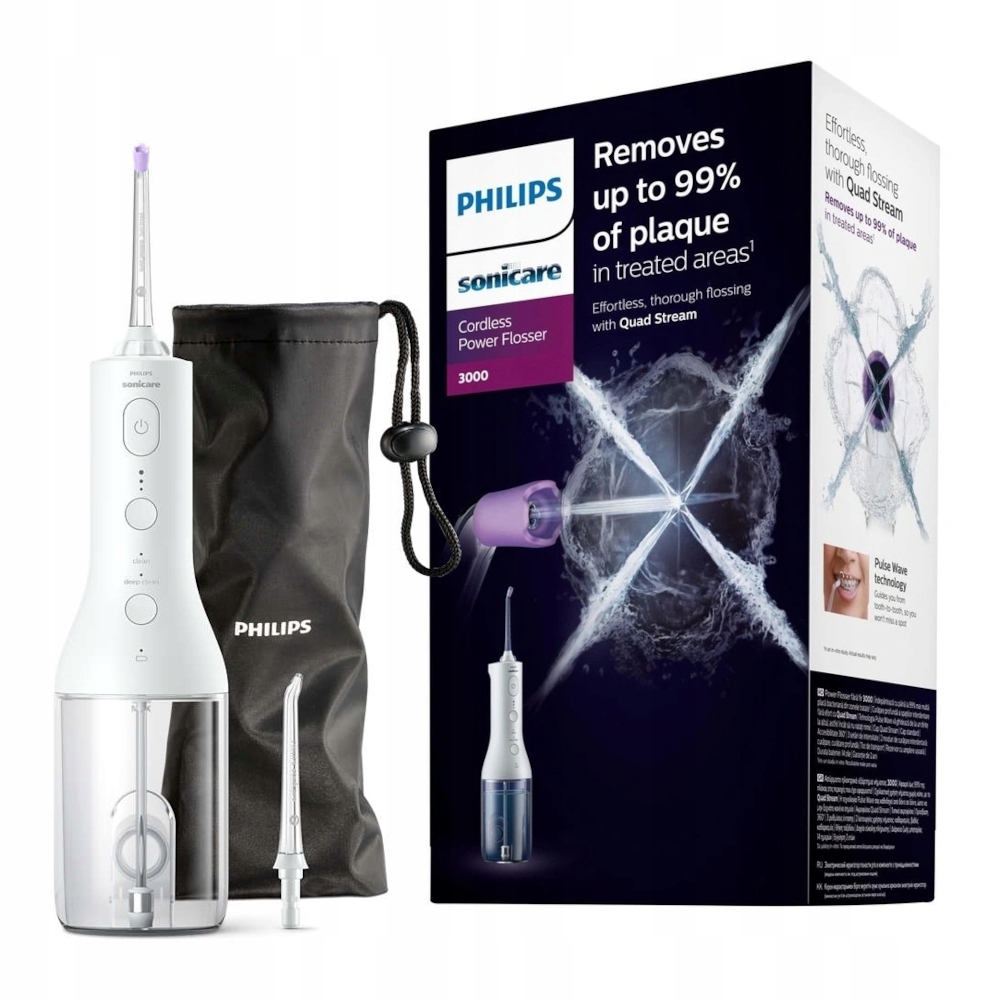 Philips Sonicare HX3826/31 Cordless Power Flosser 3000 White irygator