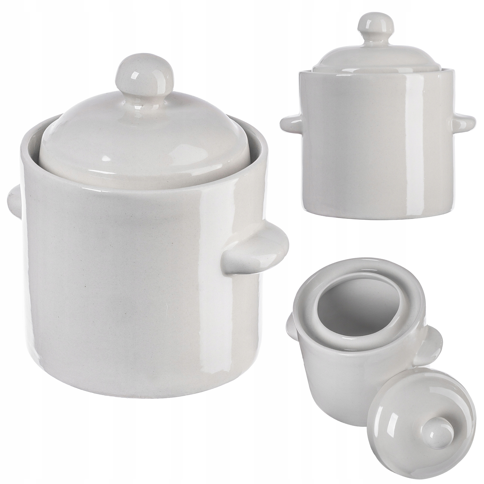 Sud Hrnec K Nakládání S Límcem 1,8 L Zelí A Kameninou Na Okurky