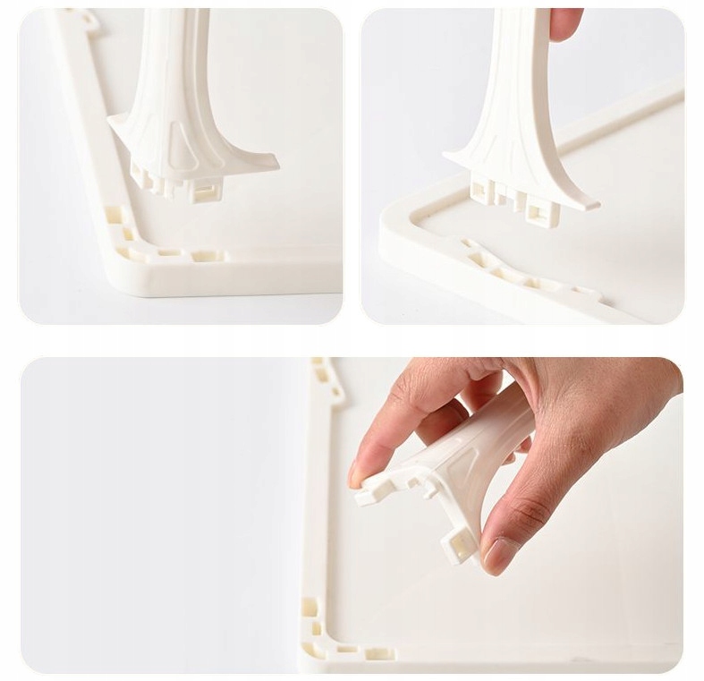 Stojak na buty 7-poziomowy biały 104 cm regał organizer półka biały