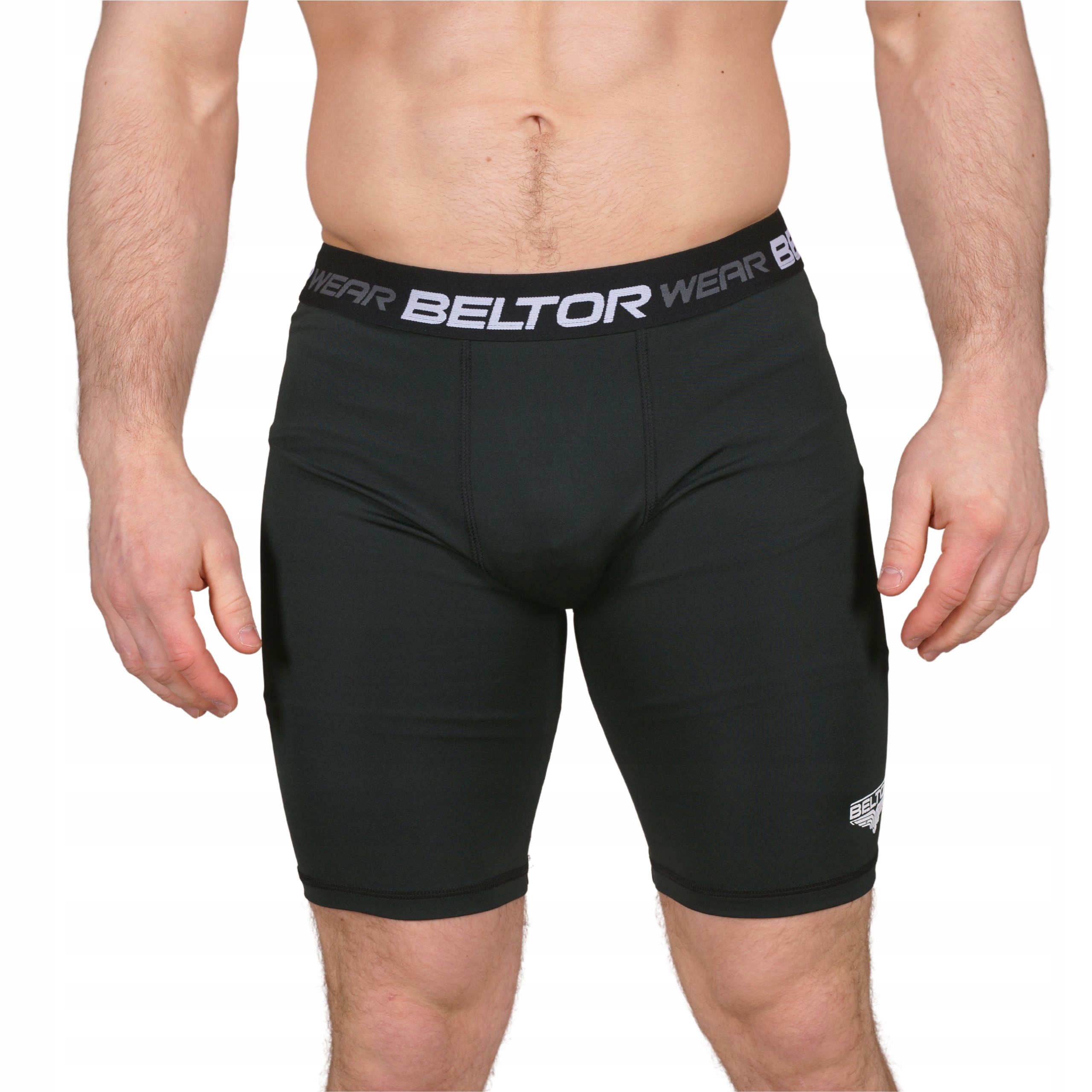 BELTOR SPODENKI KRÓTKIE MĘSKIE TRENINGOWE WORKOUT L CZARNE ELASTYCZNE Stan opakowania oryginalne