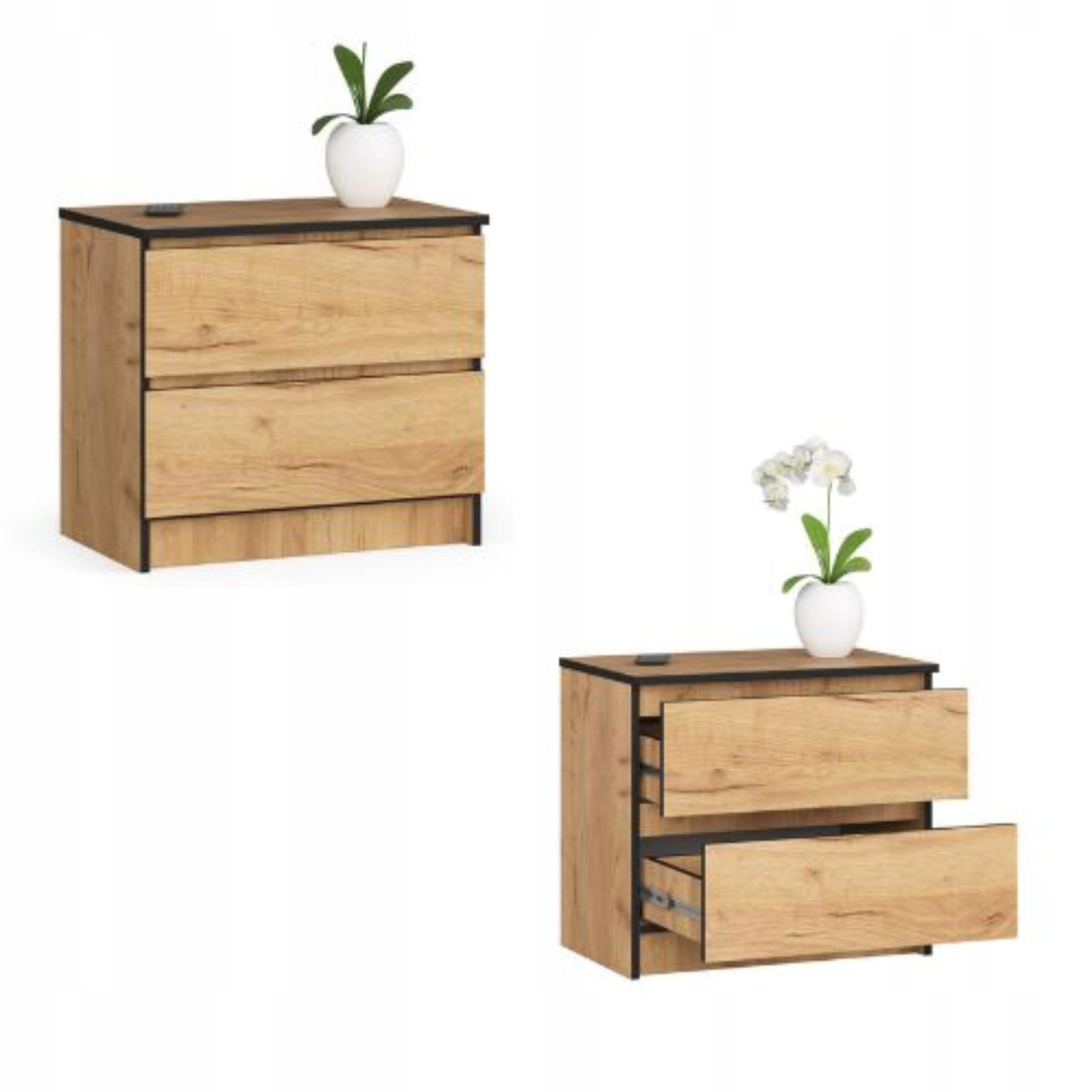 Komoda, skrinka K60 2, zásuvky craft Akd