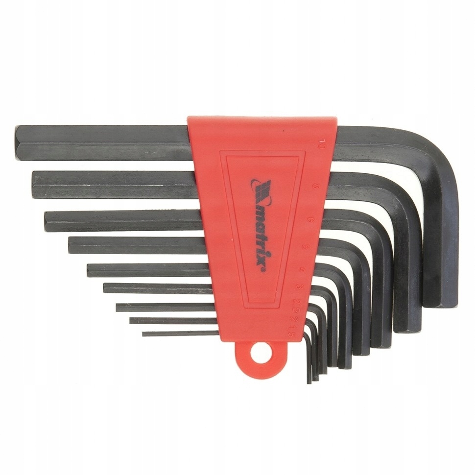 

Zestaw kluczy imbusowych Hex 2,0-12 mm 9 szt Mtx