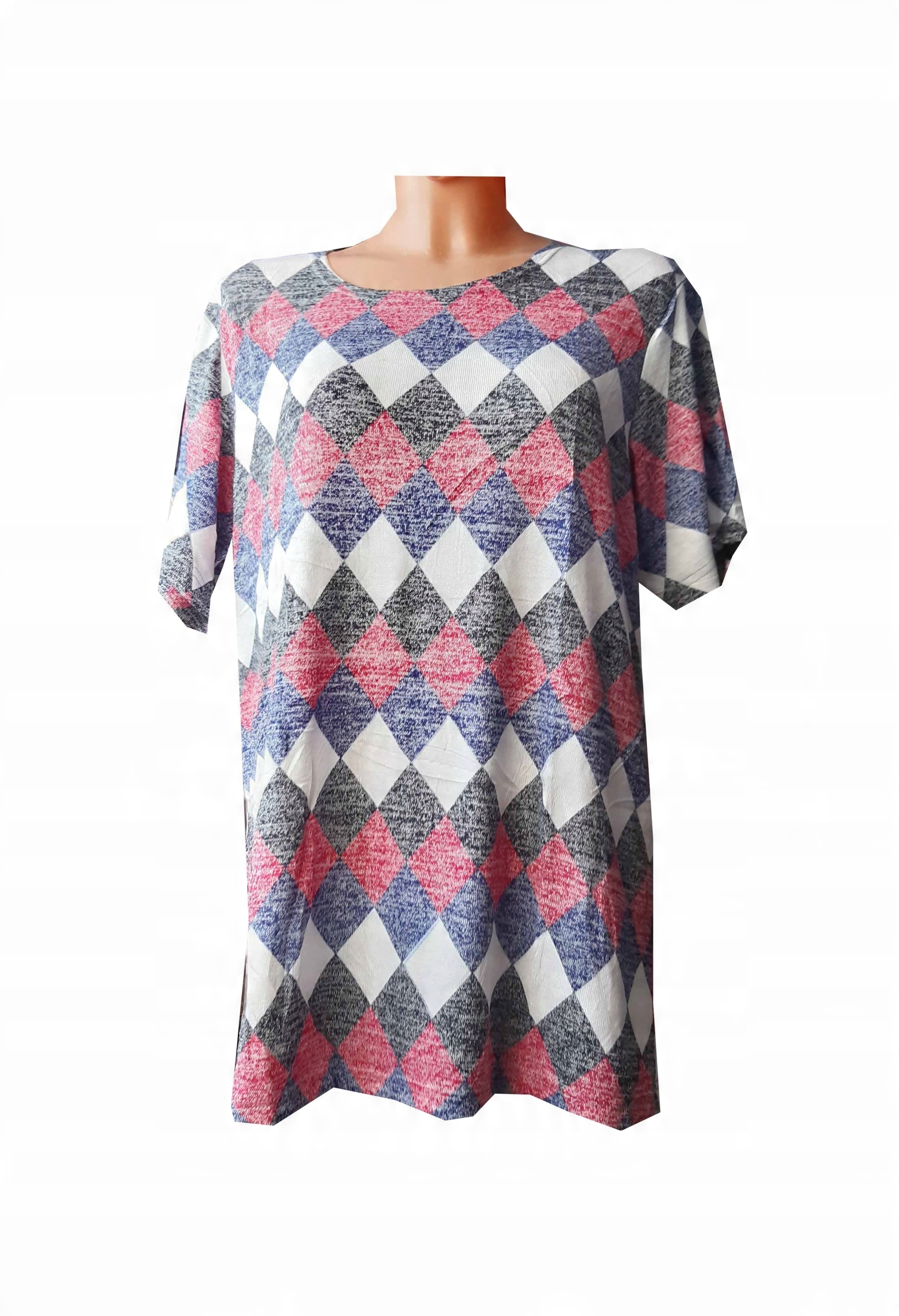 

Lekka Bluzka Kobieca Dzianinowa Zwiewna XXXL