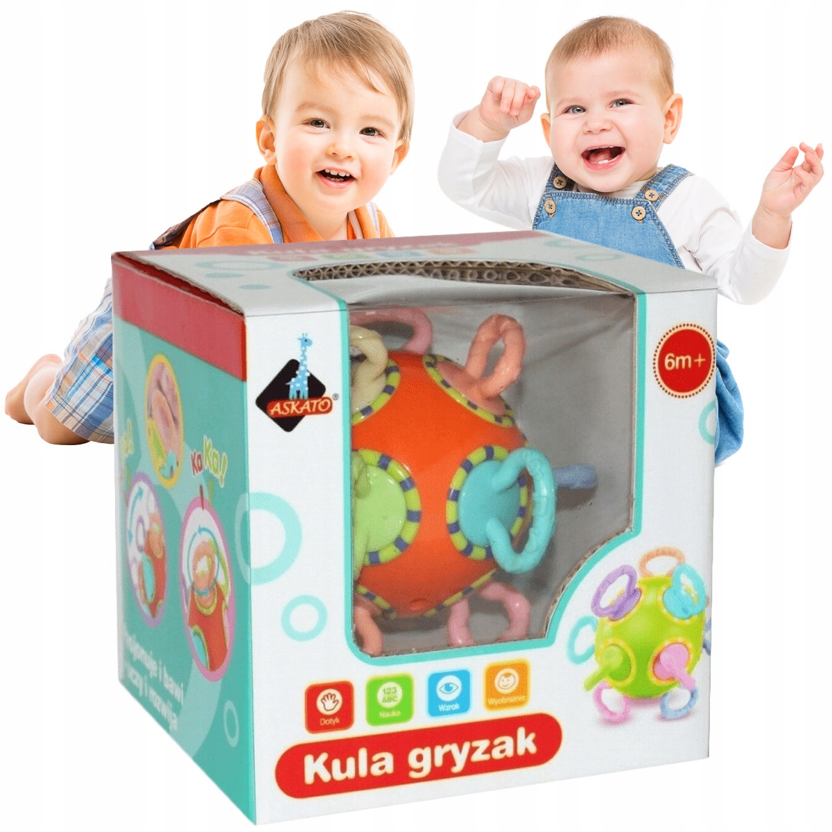 

Zabawki dla Dzieci od 6 Miesięcy Kulka Sensoryczna