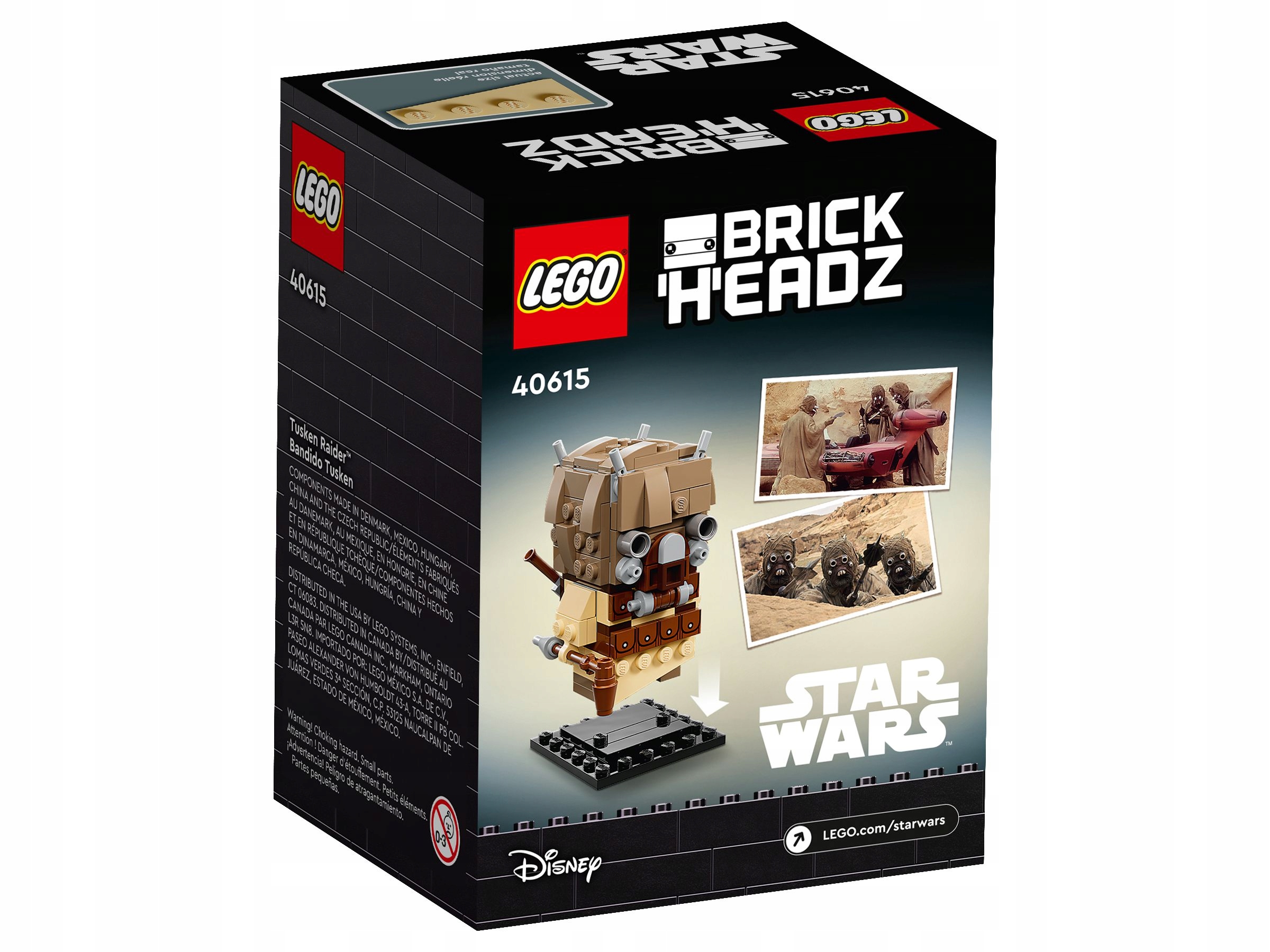 LEGO 40615 BrickHeadz - Tuskeński rabuś - STAR WARS Wiek dziecka 10 lat +