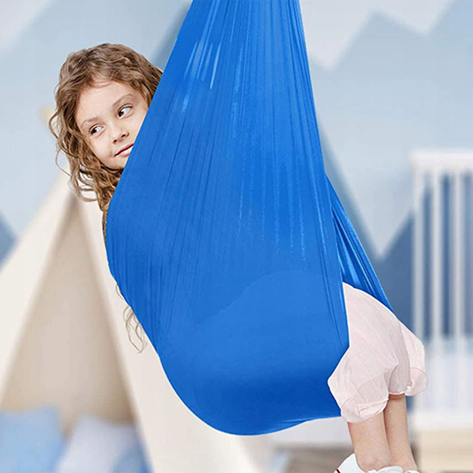 Senzorická Houpací Síť Pro Děti, Terapeutická Houpačka, Prémiový Akrobatický Šátek