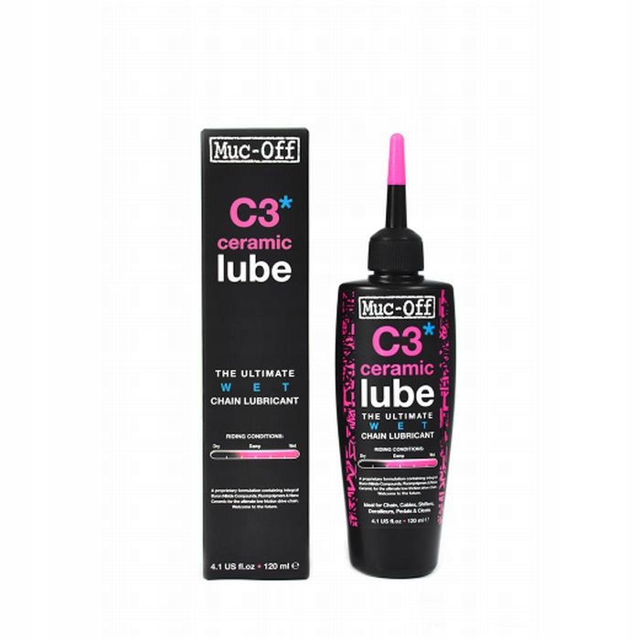 Muc-Off C3 Wet Ceramic Lube smar do łańcucha 120ml szosa gravel Mtb na mokr