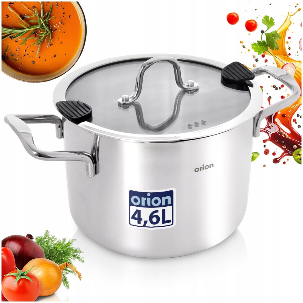 Hrnec Orion Venice s poklicí z nerezové oceli 20 cm 4,6L Premium