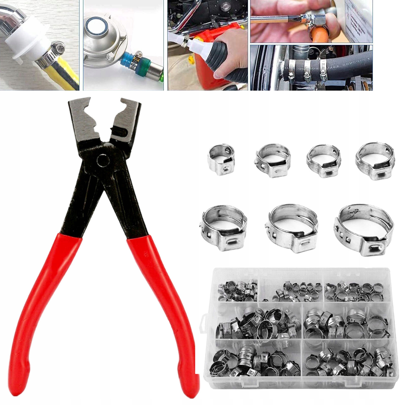 130 x Upínací Pásky Cybanty 5.8–21 mm S Uchem Kleště Na Pásky