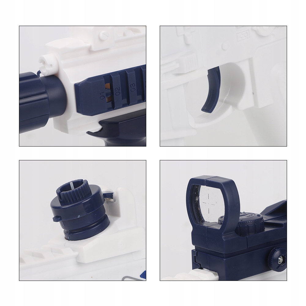 ELEKTRYCZNY ZABAWKA Z PISTOLETEM NA WODĘ LAZY ZASIĘG STRZELANIA WYNOSI 8M Materiał plastik