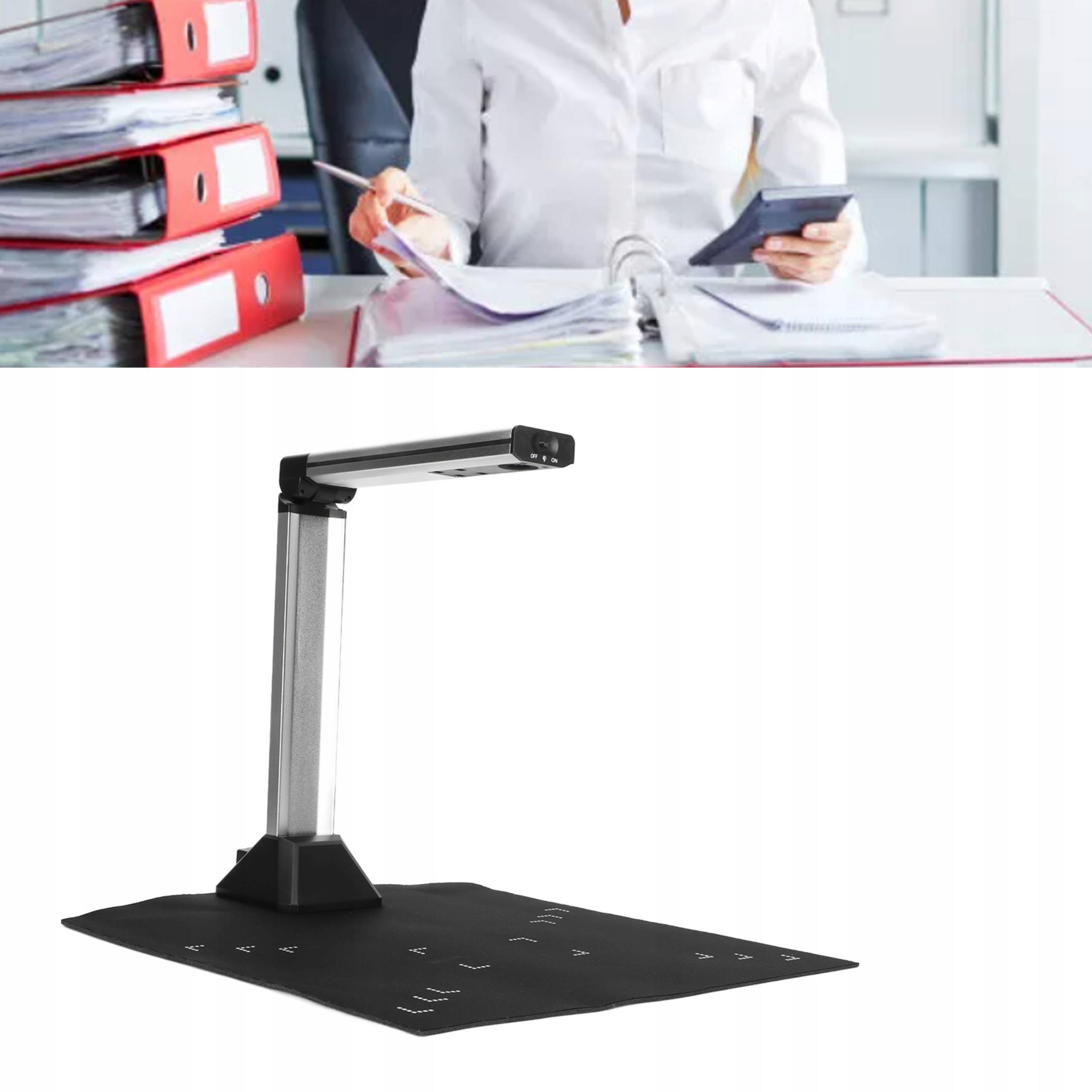 PORTABLE SZYBKI KSIĄŻKA USB SKANER KAMERY DOKUME Model T50