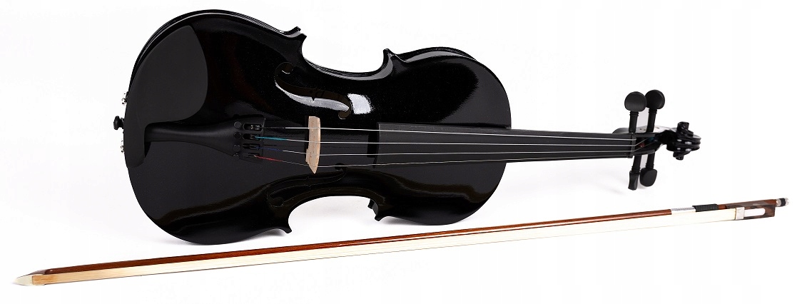 SKRZYPCE 1/4 -GOTOWE DO GRANIA - ZESTAW - CZARNE Rozmiar 1/4