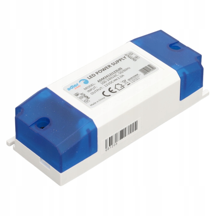 Zasilacz Led 12V 24 Watt meblowy Adm Adl do taśmy Led
