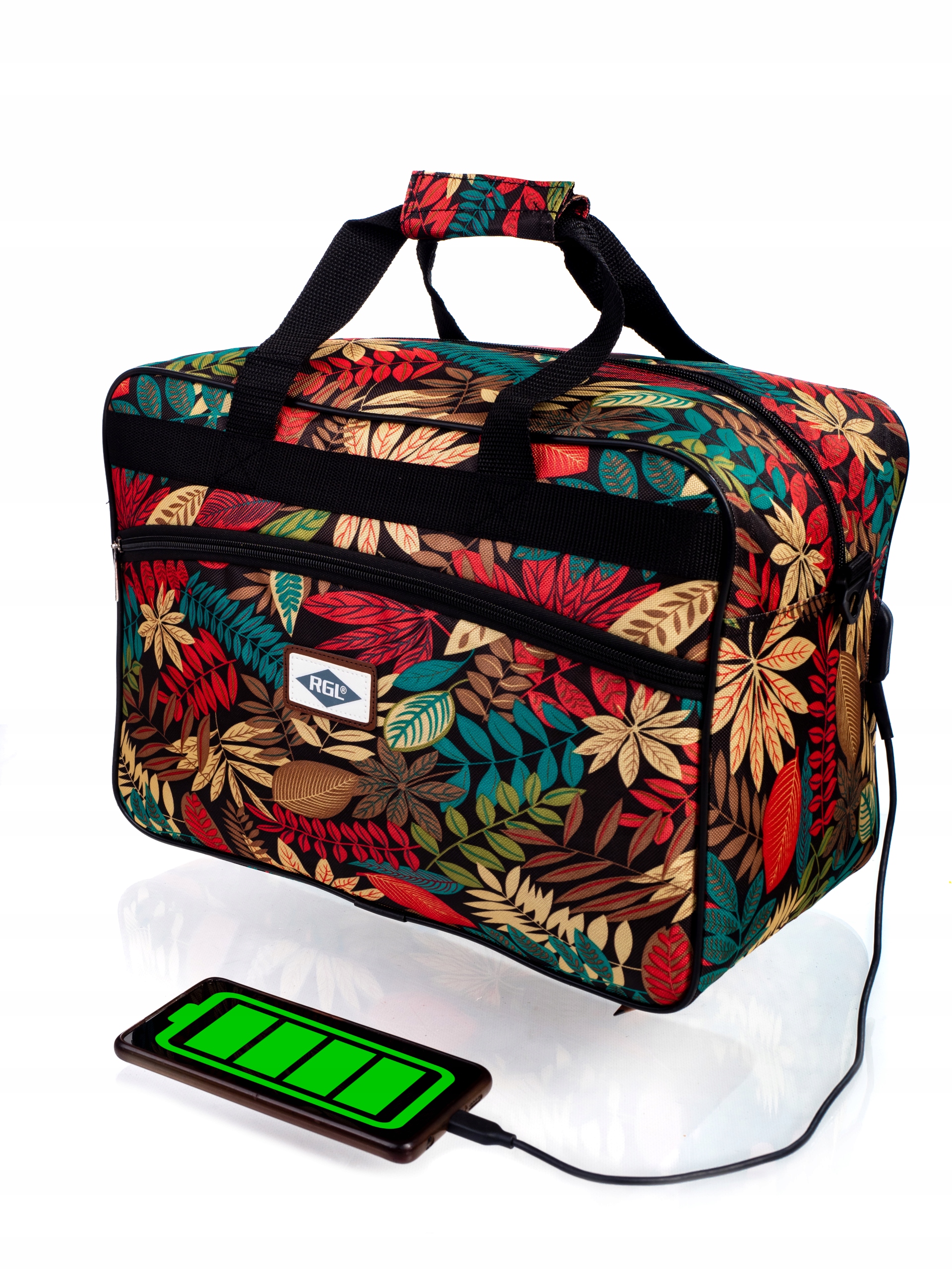 Torba bagaż podręczny do samolotu 40x30x20 USB Marka RGL