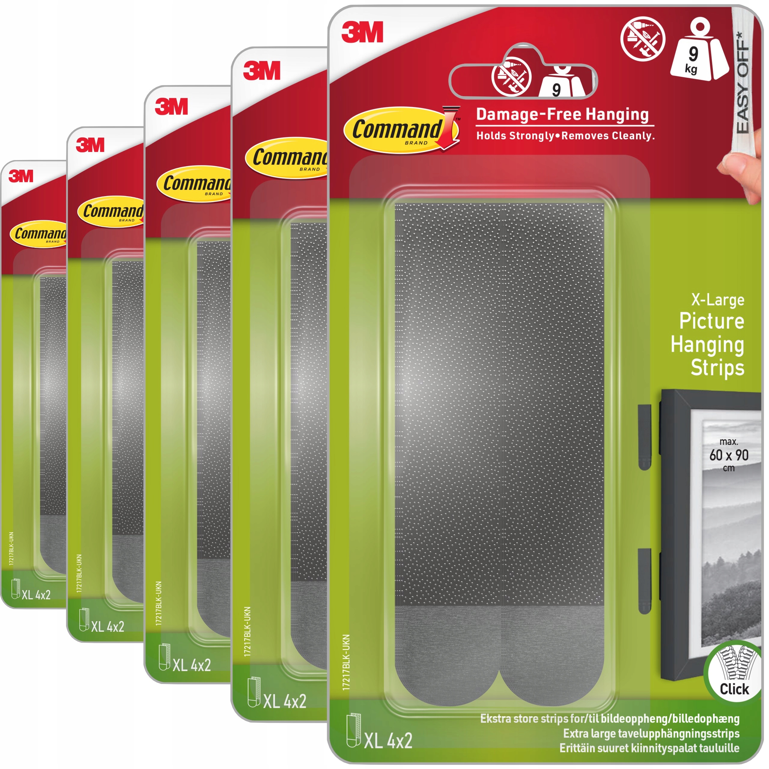 Samolepící pásky Command pro obrazy bez vrtání 40ks (20 párů) Max 9 kg