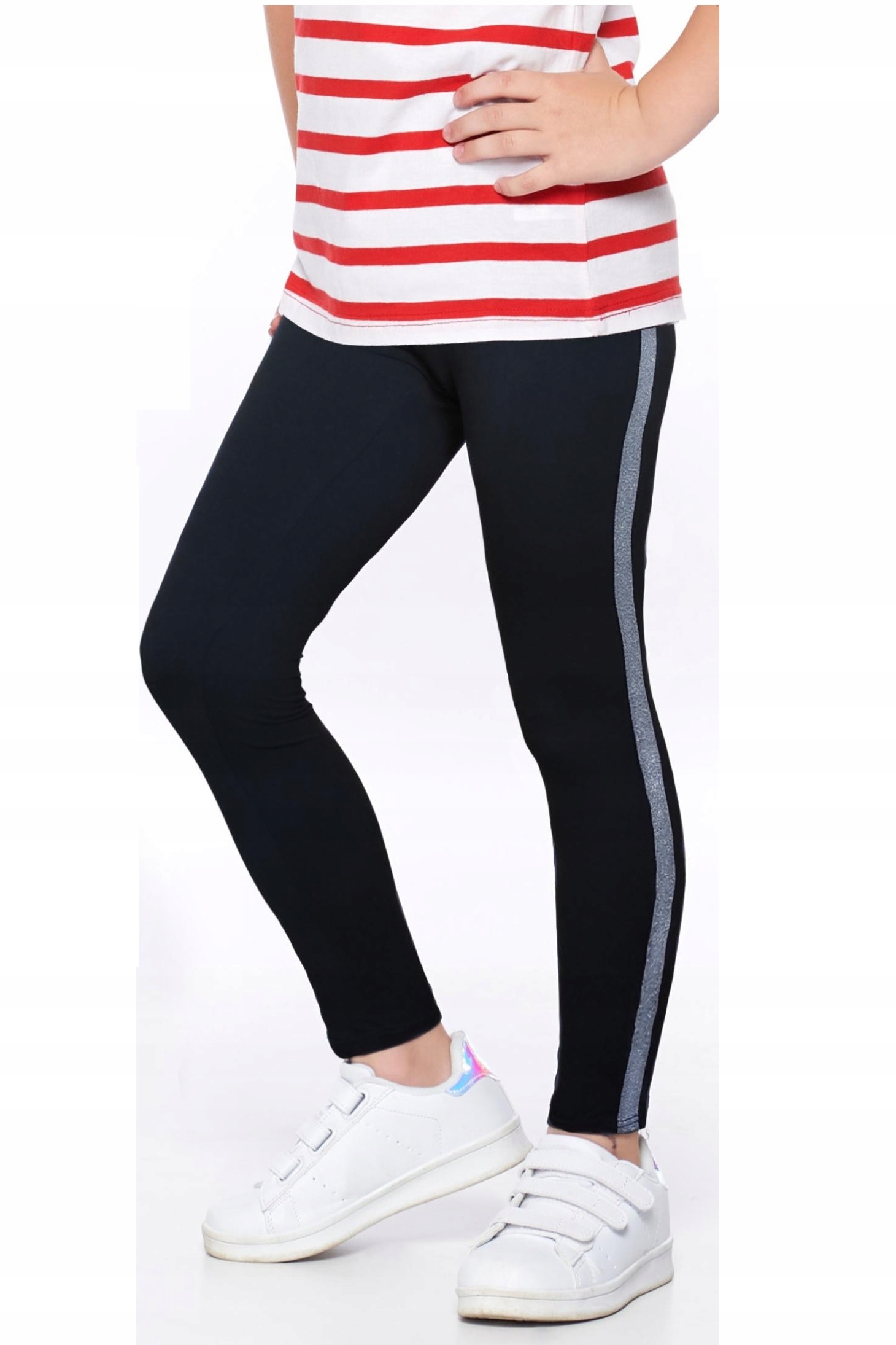 

Legginsy Getry Dziewczęce z Lampasem 98/104 Moraj
