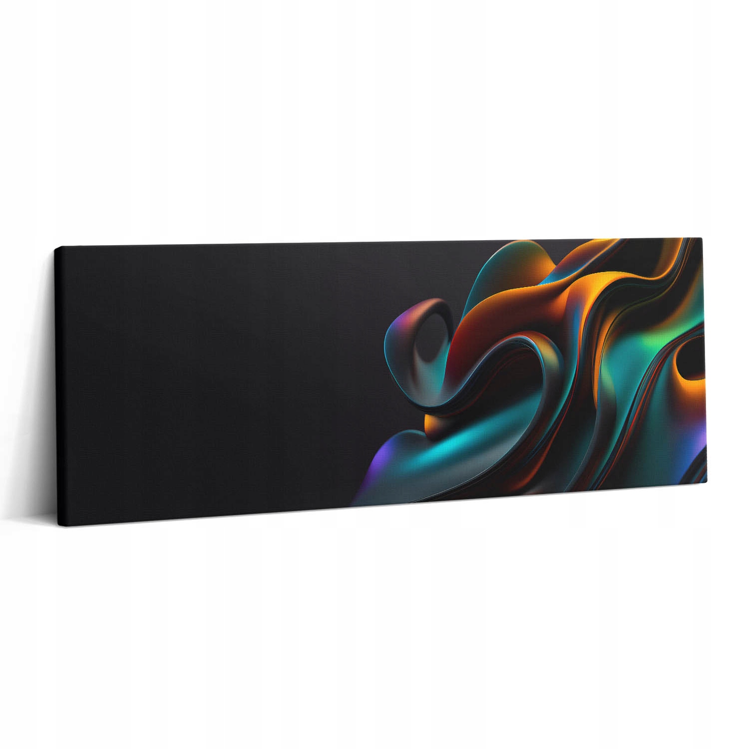 Stylový Dárek obraz Abstraktní futuristická vlna nad postelí 125 x 50 cm