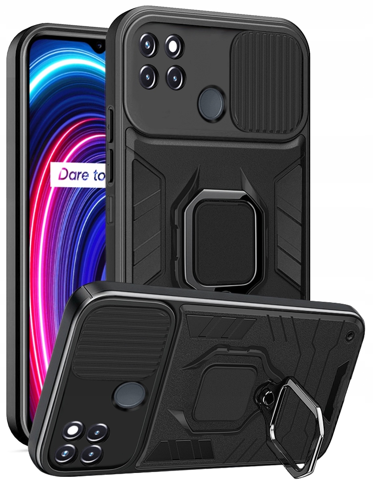 

Etui CamShield Ring Szkło do Realme C21Y C25Y