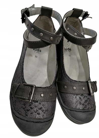 PÓŁBUTY BALERINKI SZARE ROZMIAR 33