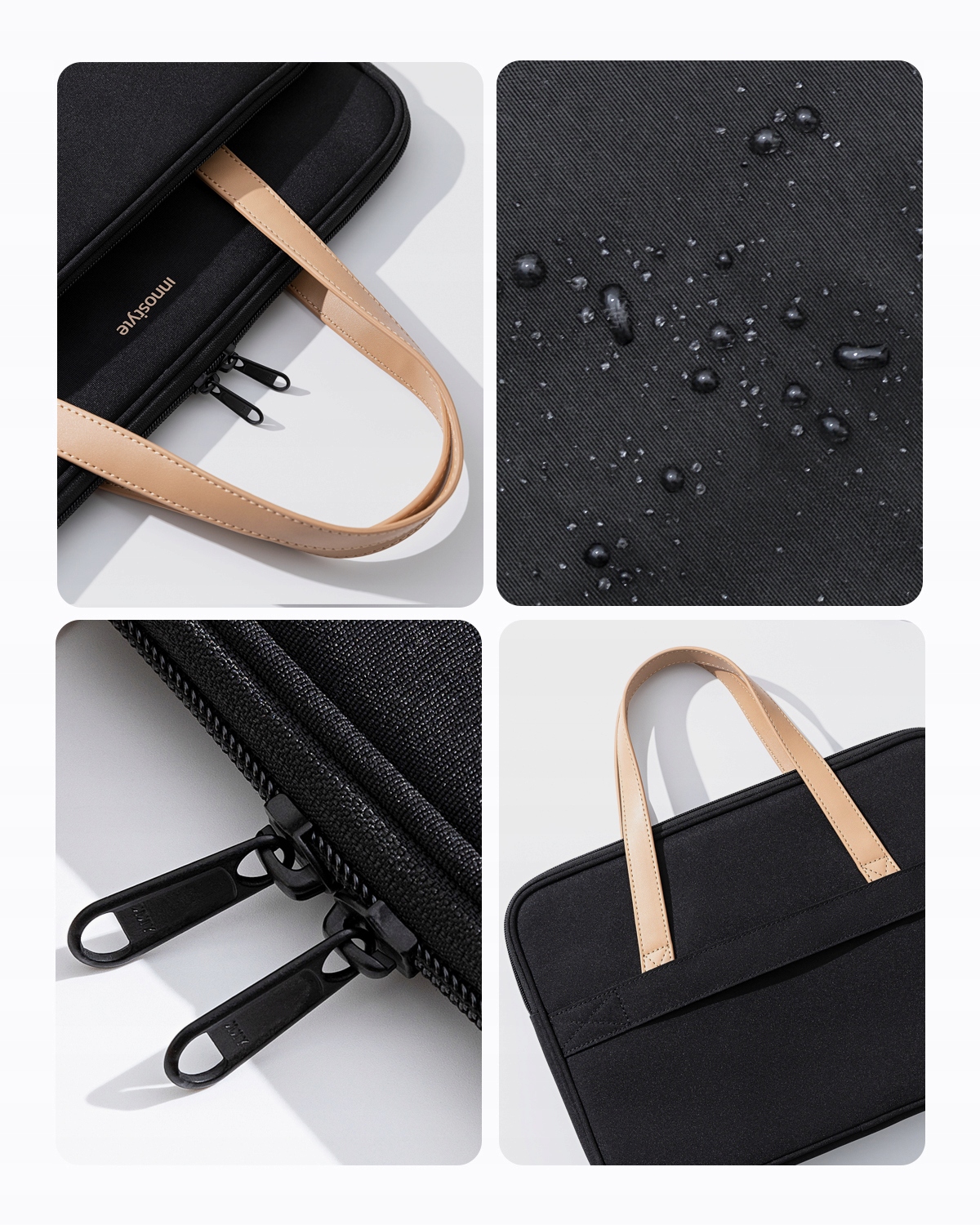 INNOSTYLE DAMSKA TORBA NA LAPTOPA 14 WODOODPORNA OMNIPROTECT PRO CZARNA Kolor Czarny