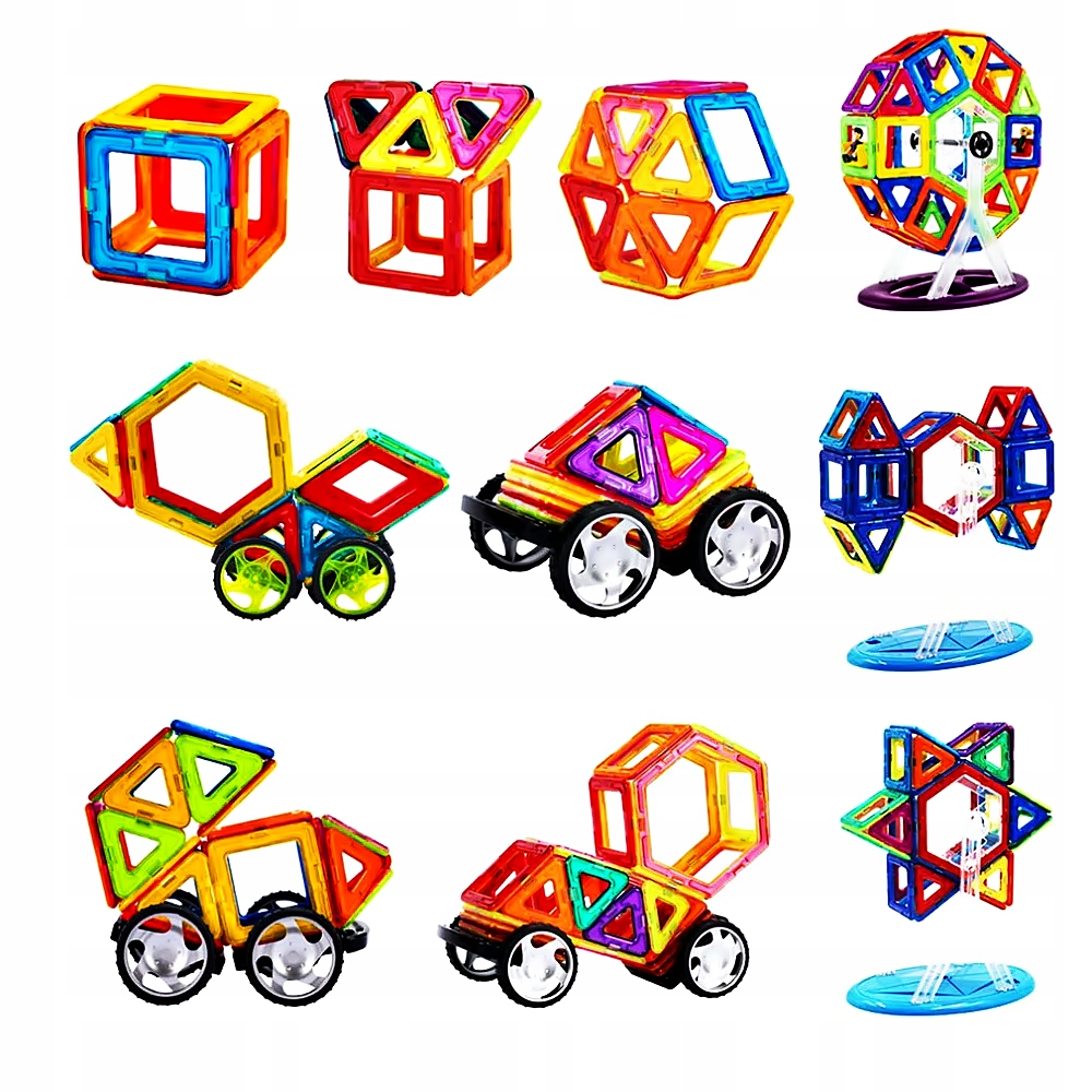 KLOCKI MAGNETYCZNE 114 el płytki GRATIS Marka Pozostałe