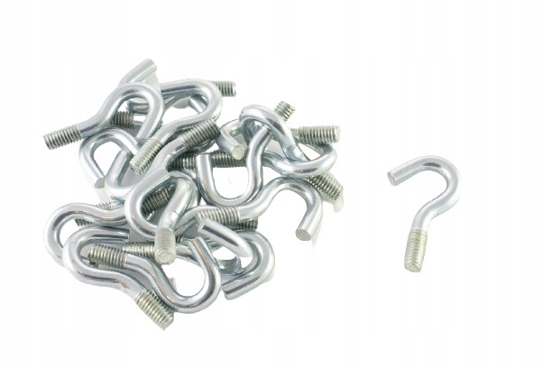 

Haczyk z gwintem M6 Hak otwarty