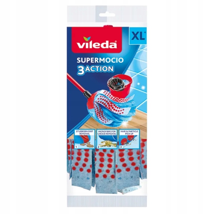 

Vileda mop Mocio Velour 3Aaction Wkład mopa Zapas