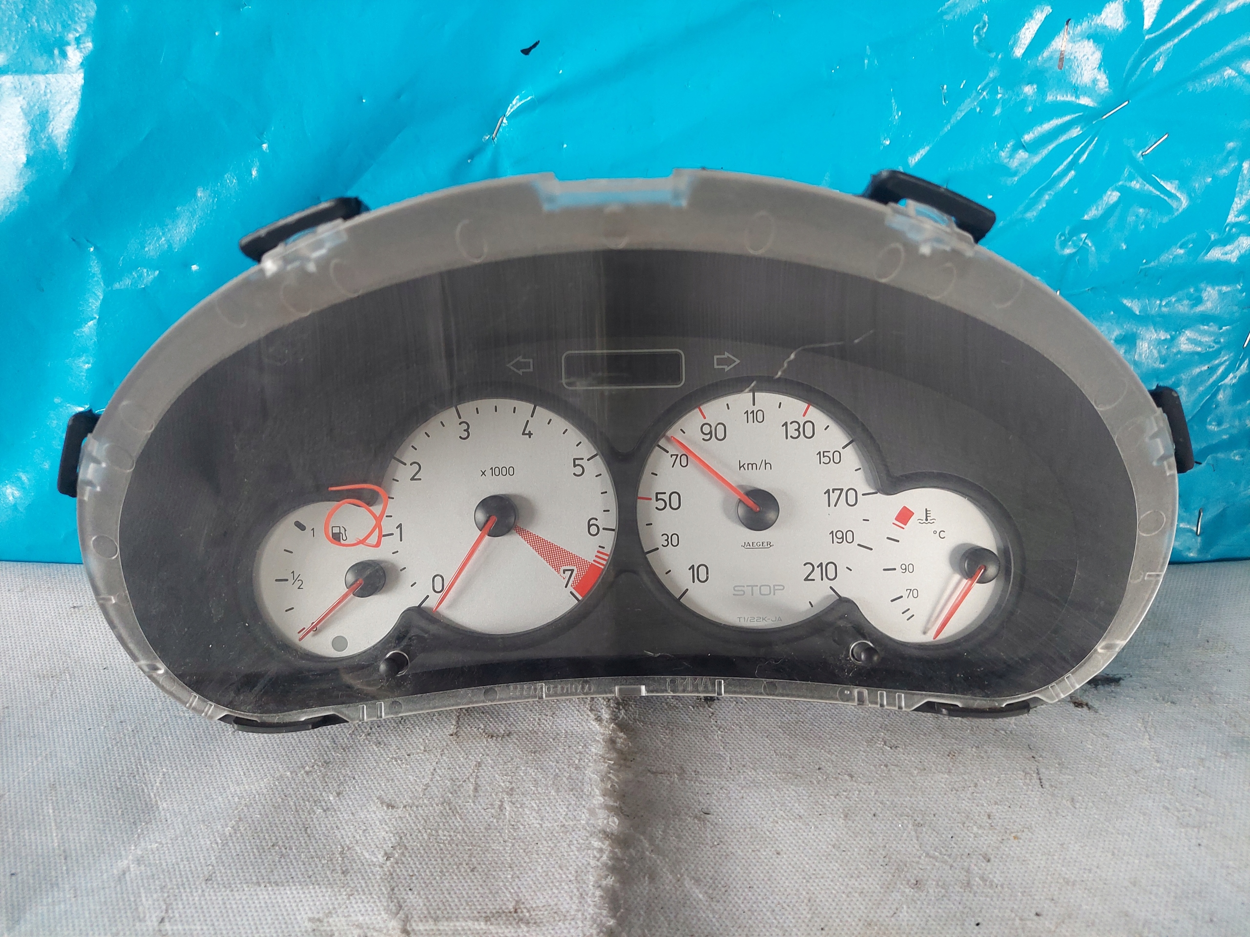dials clock PEUGEOT 206 CC 1.6 B 9656696380