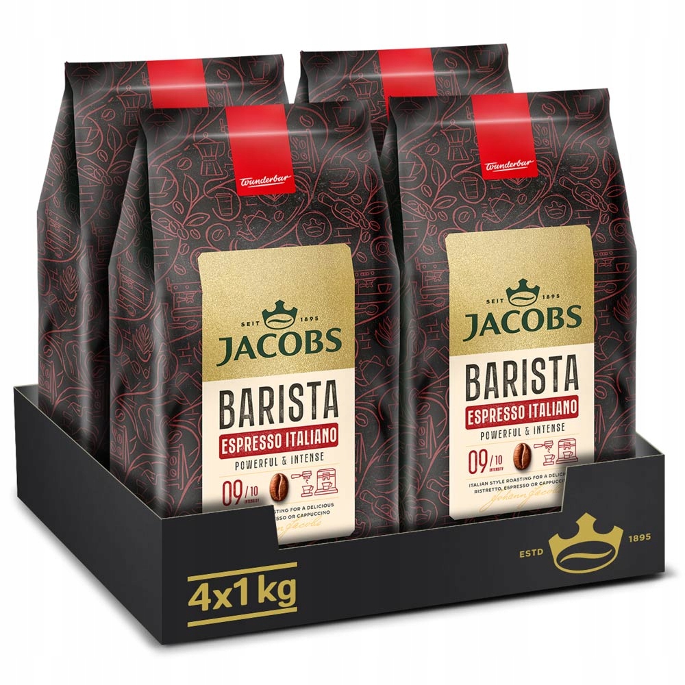 Kawa ziarnista Jacobs Barista Espresso Italiano 4x1 kg