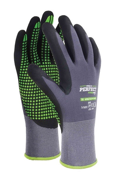 Rękawice Ochronne Rękawice Robocze 8 STALCO Nylonowe S-NITRILE FLEX ROZ. M