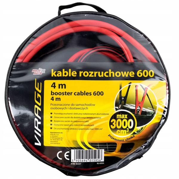 

Moje Auto Kable Rozruchowe 600A 4M Etui