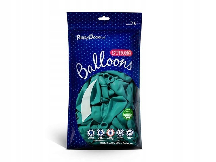 

Turkusowe balony pastelowe 30cm na urodziny 10 szt