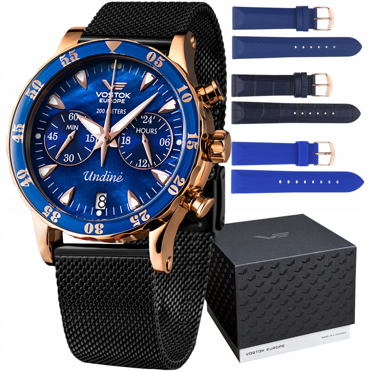 Dámské hodinky Vostok Europe VK64-515B670BB černé
