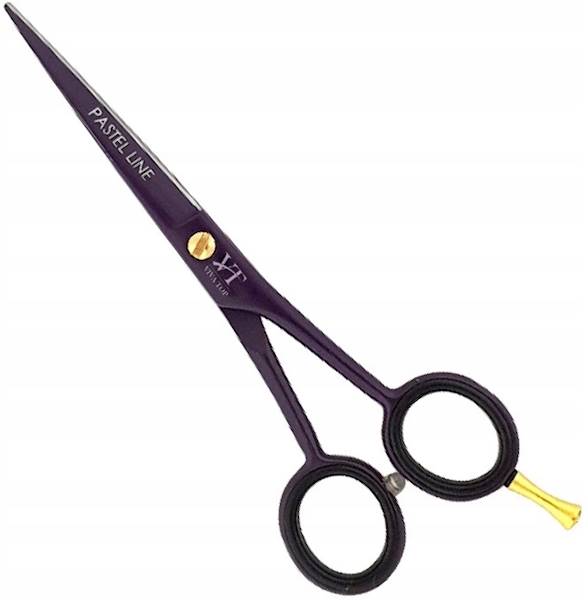 Nożyczki fryzjerskie do strzyżenia Ergo Line Viva Top Fioletowe 5,5"