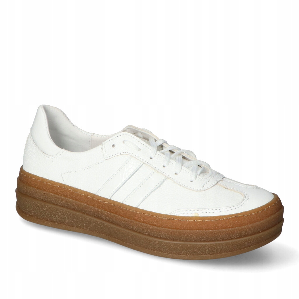 Tenisky Kamex-But Gretel Bílé lico/lak 37