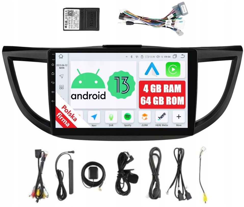 Rádio 2DIN Navigácia Android Honda Crv Cr-v 4 IV 4/64 Gb Dsp Carplay Lte