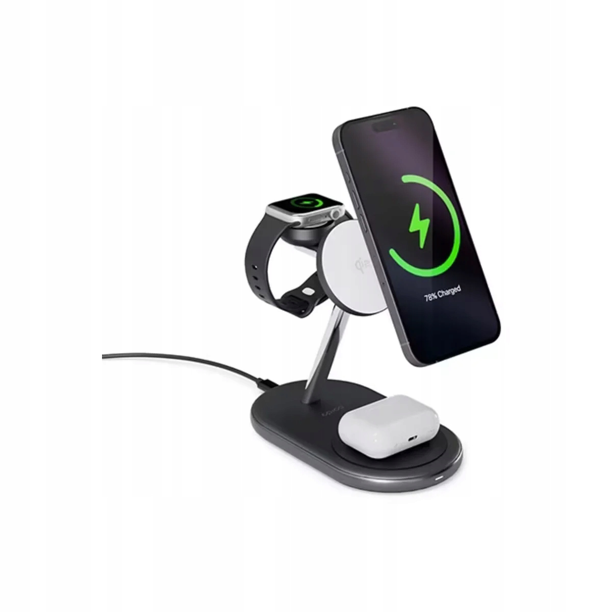 Bezdrátová nabíječka Epico UltraBase EX60 Qi2 3v1 Wireless Charging Stand
