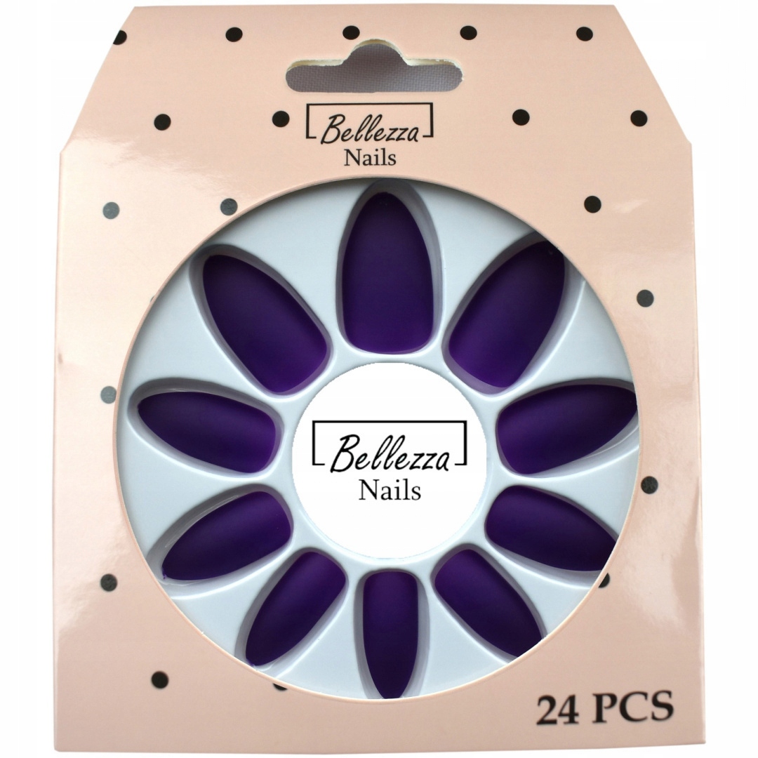 

Tipsy Paznokcie Sztuczne Matowe -24szt. ZS8