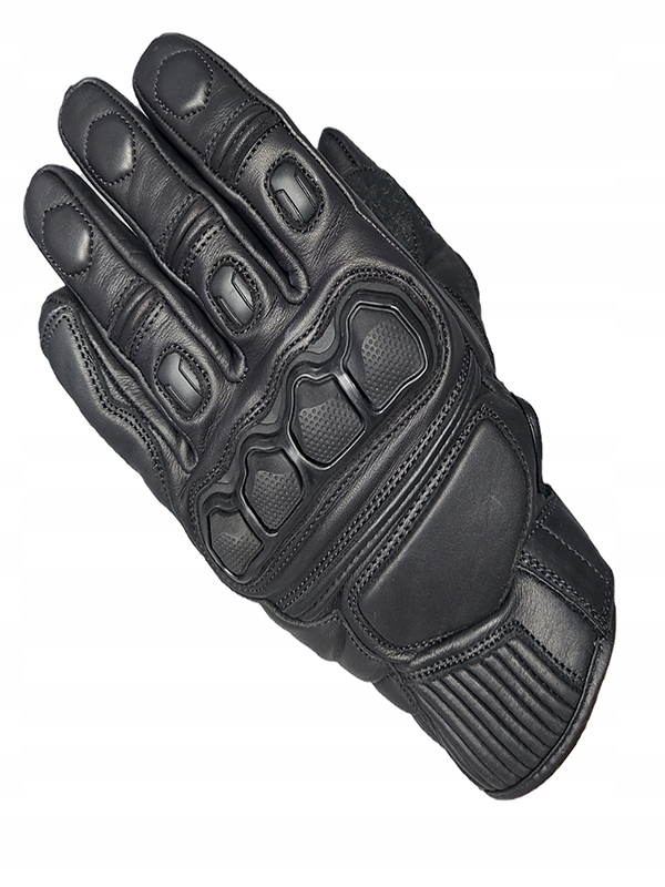 Rida Boston Motocyklové rukavice krátké kožené černé městské pánské S
