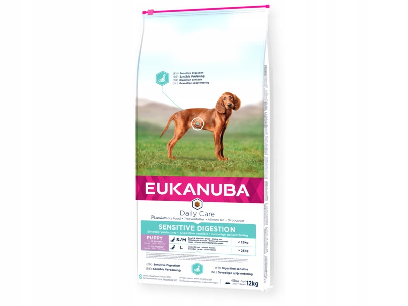 Karma dla psa Eukanuba Daily Care Sensitive Digestion Puppy Kurczak 12 kg