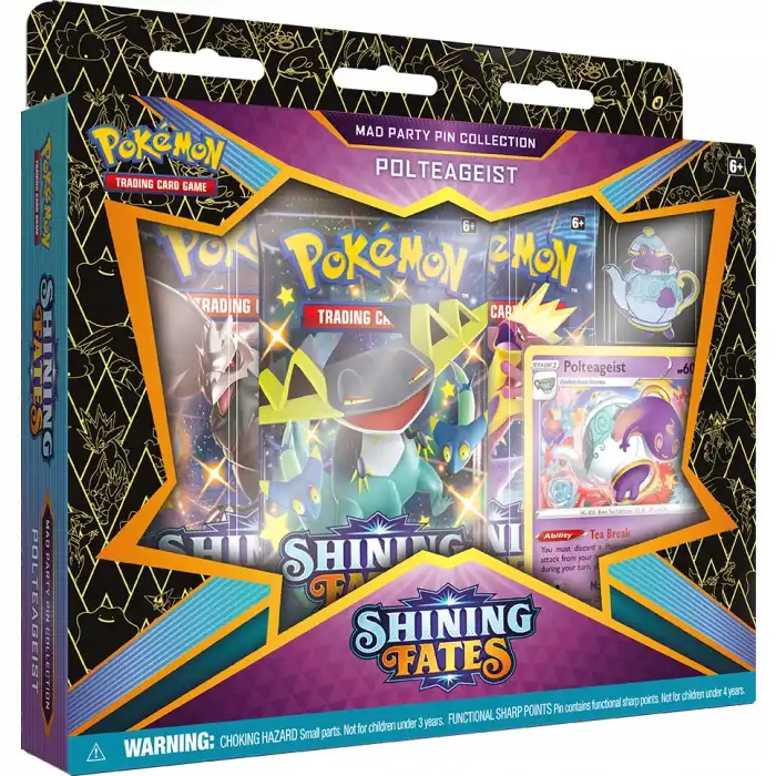 Pokémon Tcg: Shining Fates Mad Party Pin Collection (Polteageist)