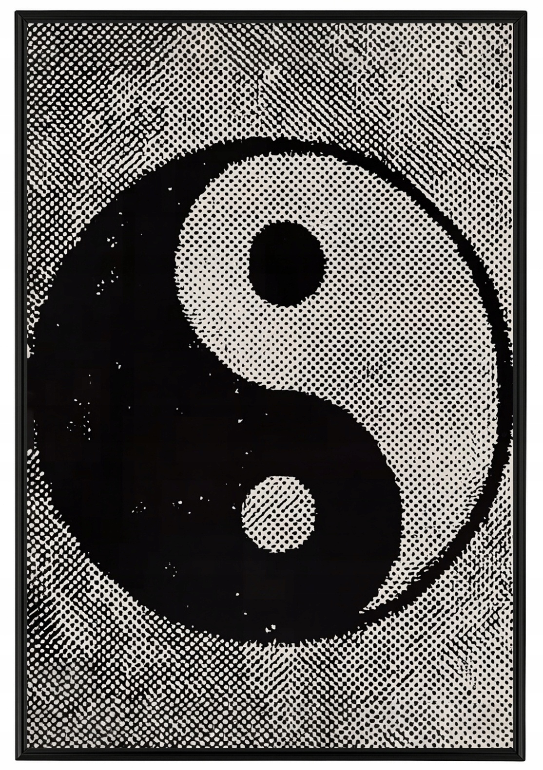 Plakát Rámeček Aluminium Harmonie Rovnováha Yin Yang Raster Grafika 62x93